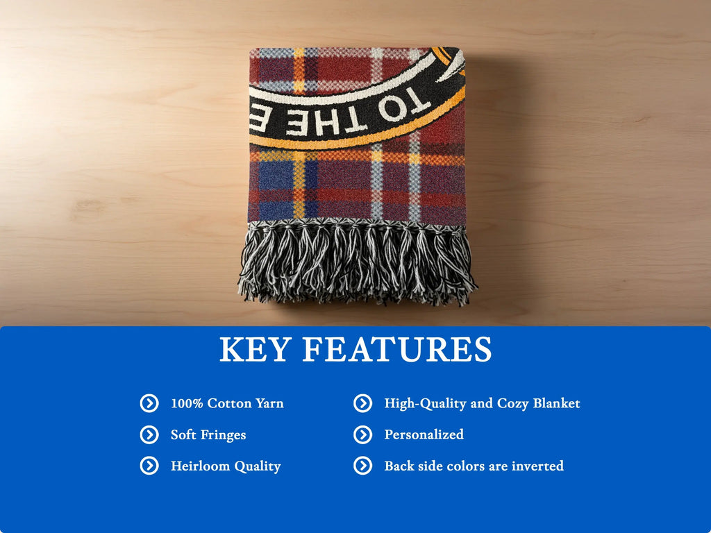 Cozy Personalized High-Quality Blanket with Soft Fringes
