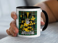 Lombard Irish family crest black accent mug
