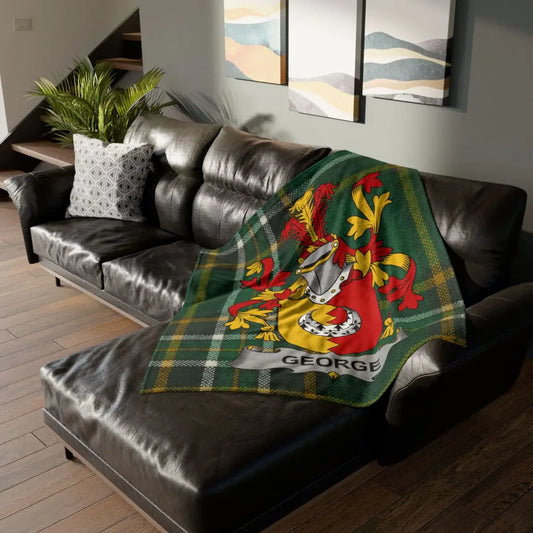 Personalized George Family Crest Design Blanket product