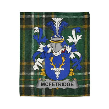 McFetridge Family Crest Tartan Green Plaid product