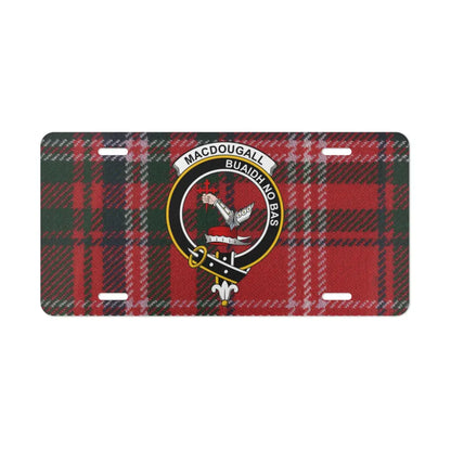 MacDougall Tartan Scottish Crest Design License Plate product