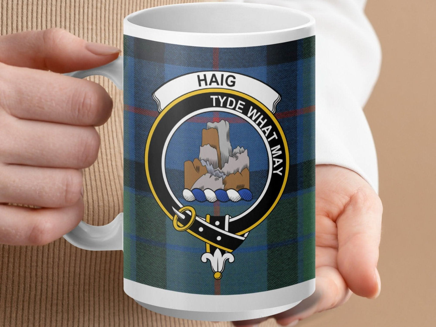 Haig Tyde What May Clan Crest Tartan Mug product