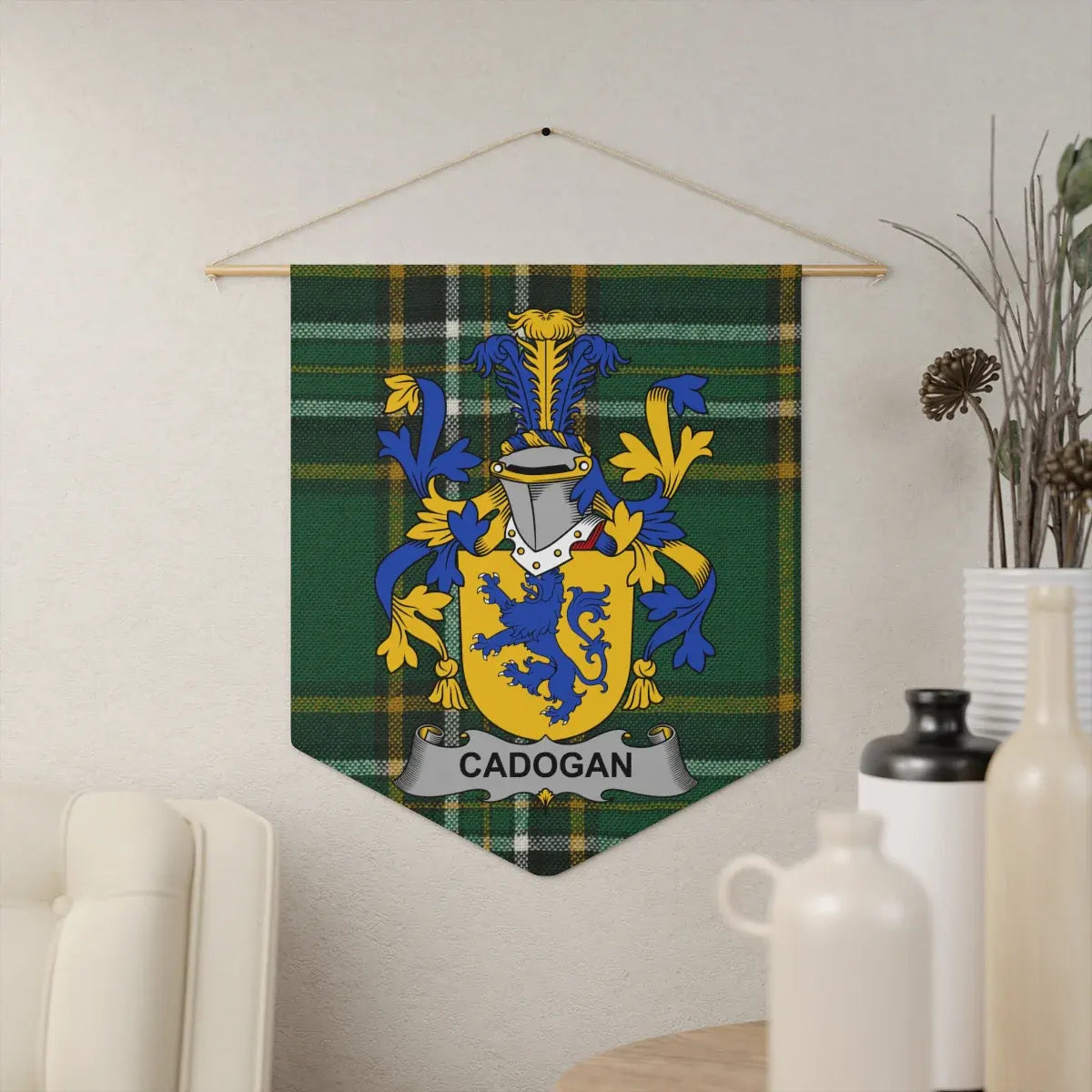 Cadogan Family Crest Plaid Wall Decoration product type