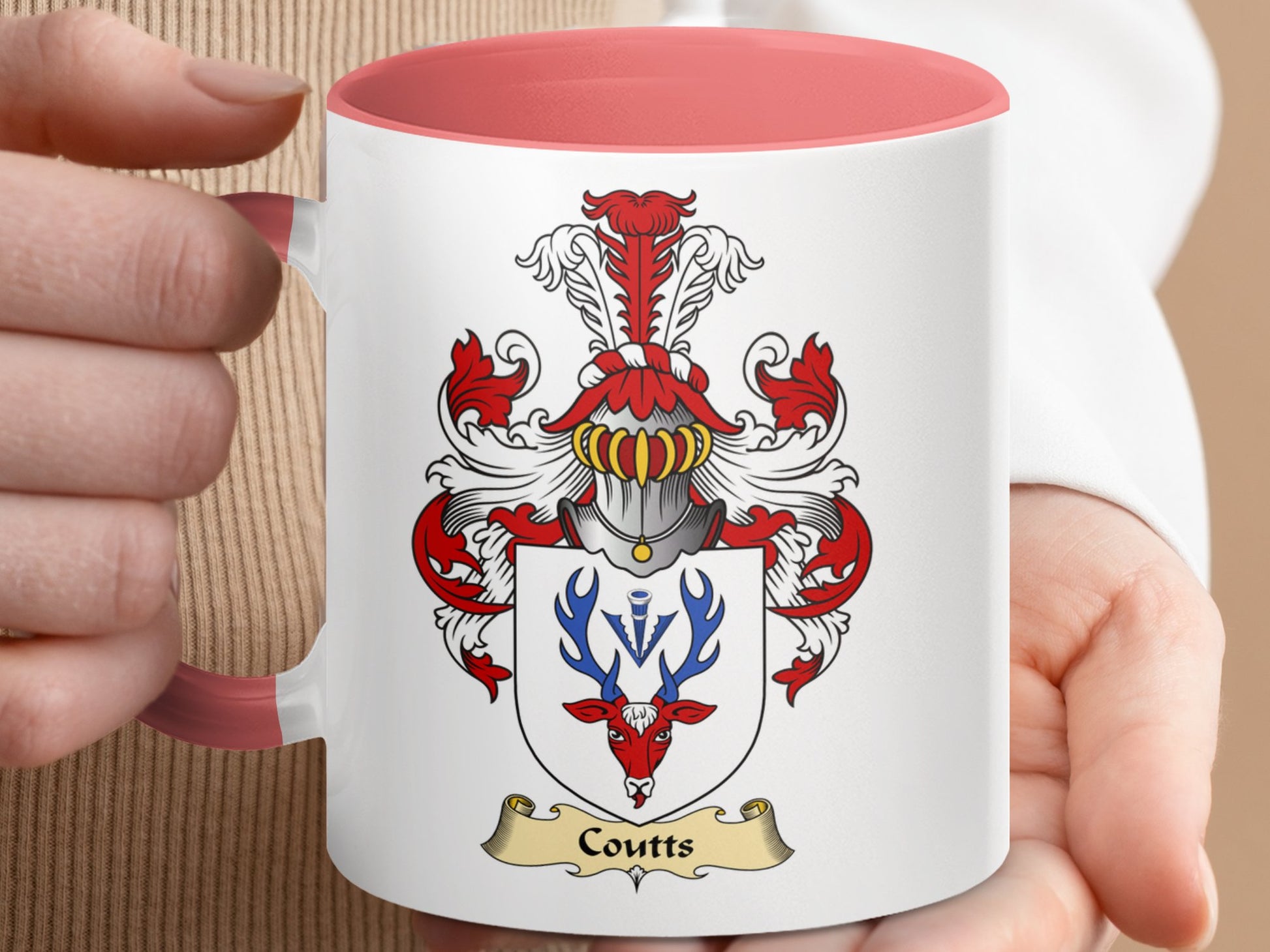 Coutts Scottish Clan Accent Coffee Mug - Living Stone Gifts