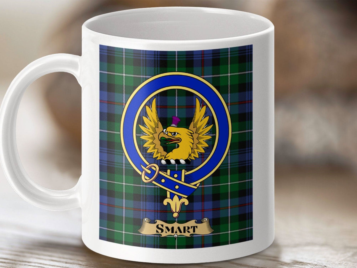Scottish Clan Crest Mug with Tartan Design product