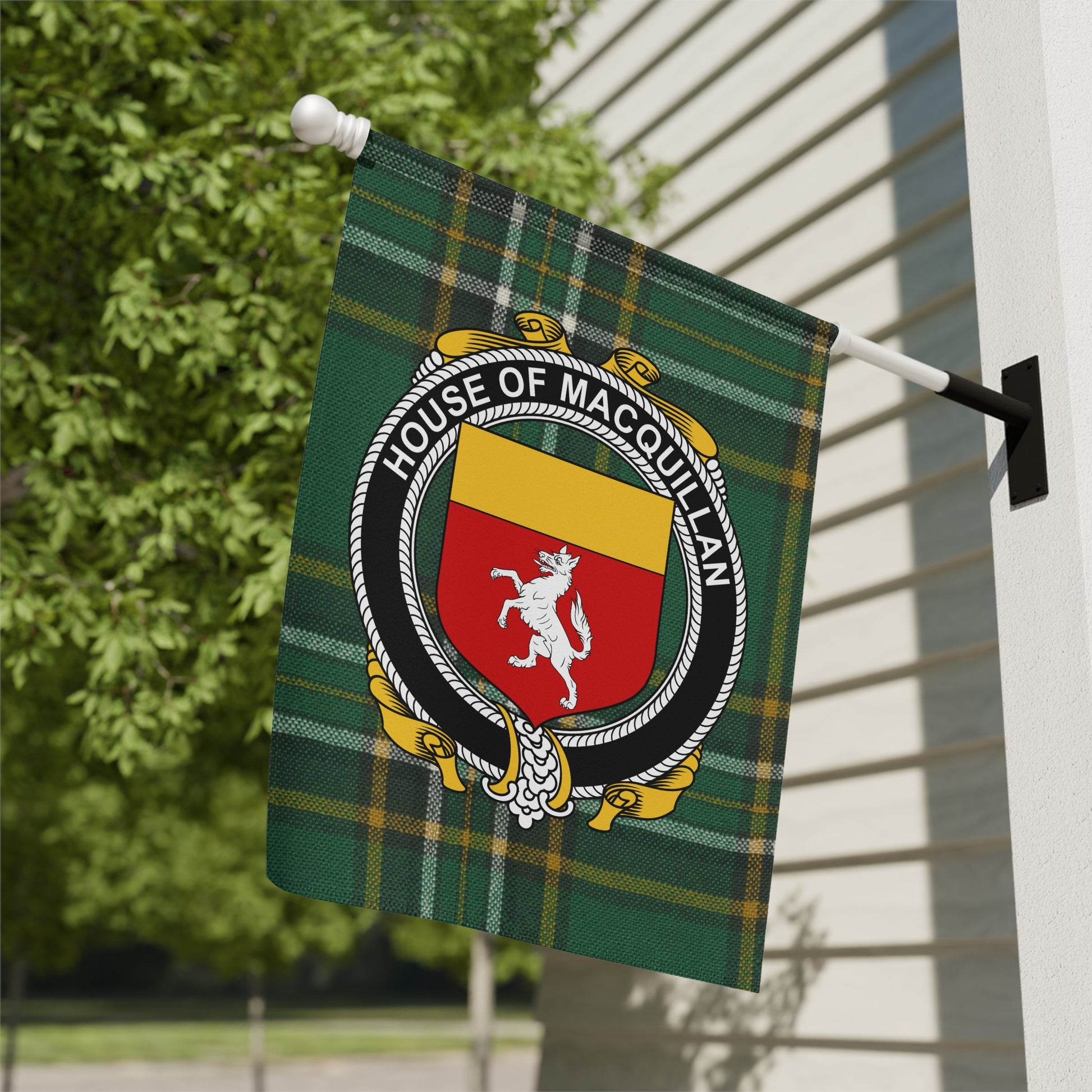 House of MacQuillan Tartan Garden Flag