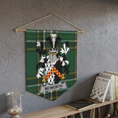 Custom Family Crest Tartan Plaid Wall Hanging product
