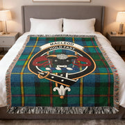 MacLeod Clan Scottish Tartan Woven Blanket – Hold Fast | 100% Cotton