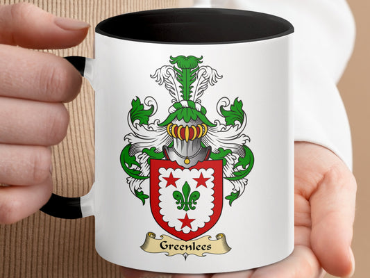 Clan Greenlees Scottish Clan Coat of Arms Coffee Mug - Living Stone Gifts