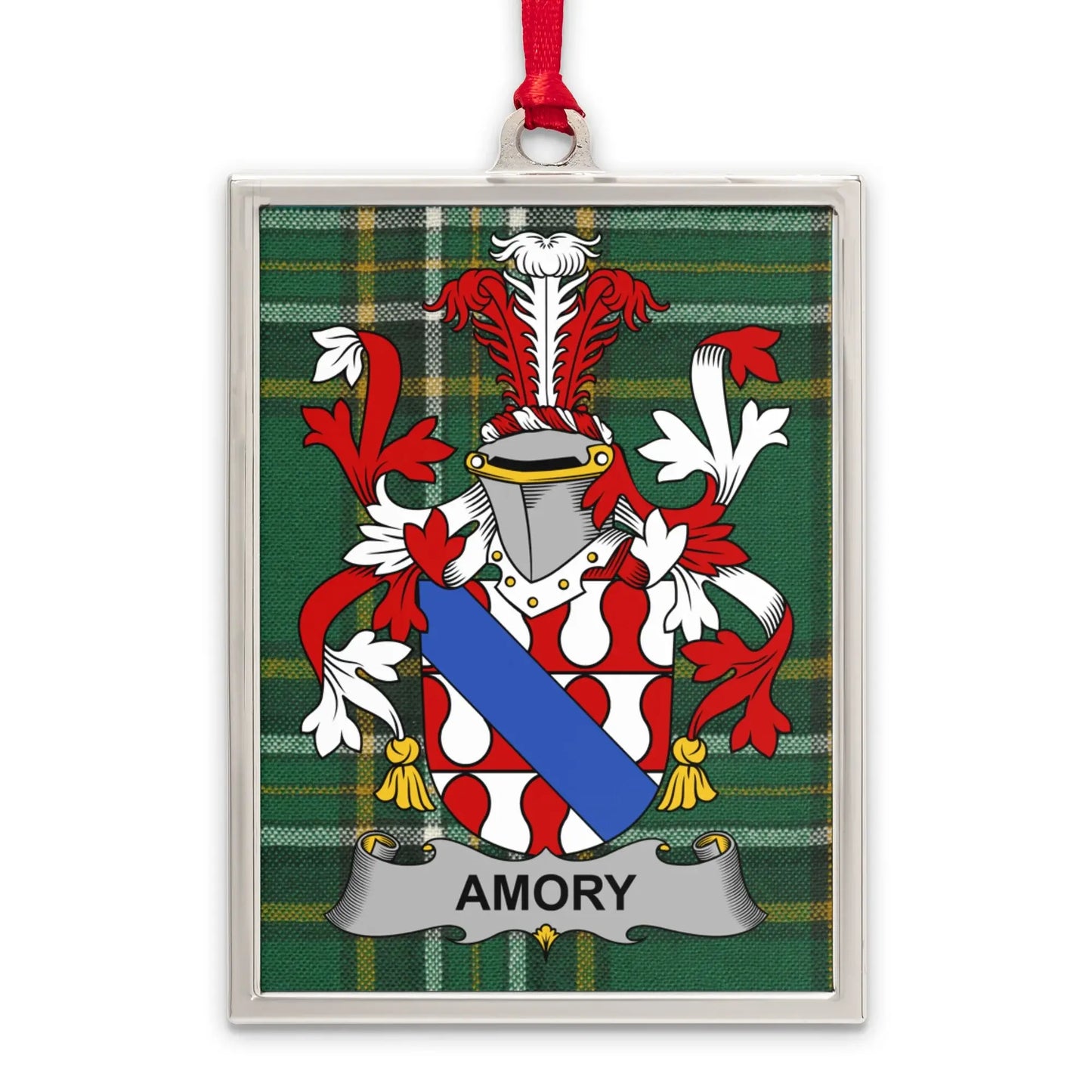 Amory Family Crest Tartan Plaid Ornament product
