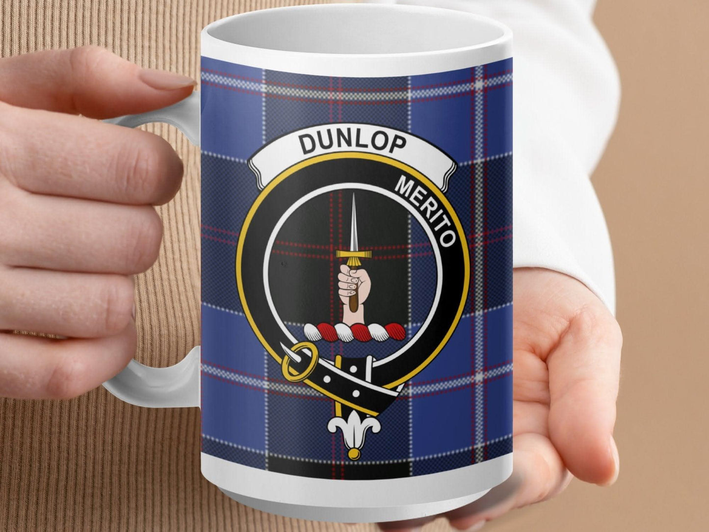 Dunlop Merito Plaid Pattern Design for Mug product