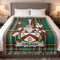 Creagh Family Crest Tartan Plaid Fringe Throw product type