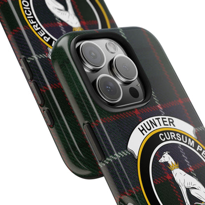 Hunter Clan Scottish Tartan Background Cell Phone Case
