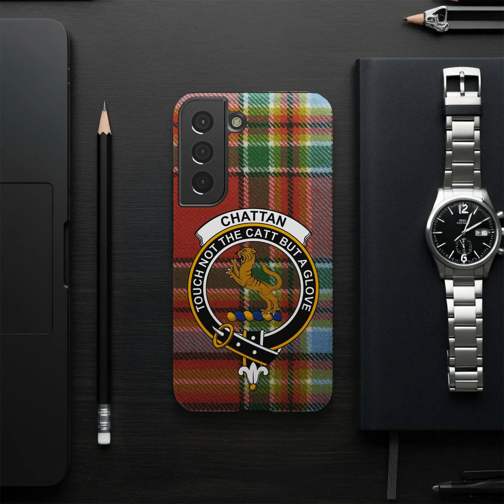 Chattan Clan Crest Tartan Pattern Smartphone Case