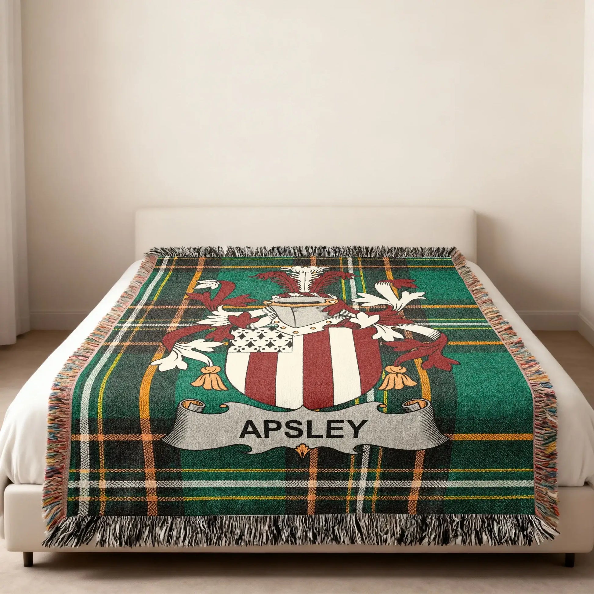 Apsley Family Crest Plaid Tartan Blanket product type