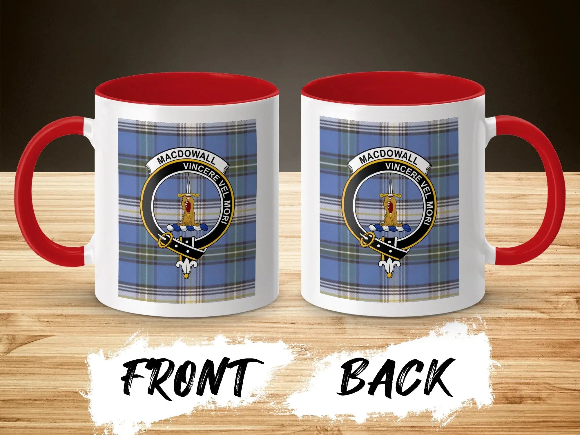 Macdowall Vincere Vel Mori Clan Crest Mug
