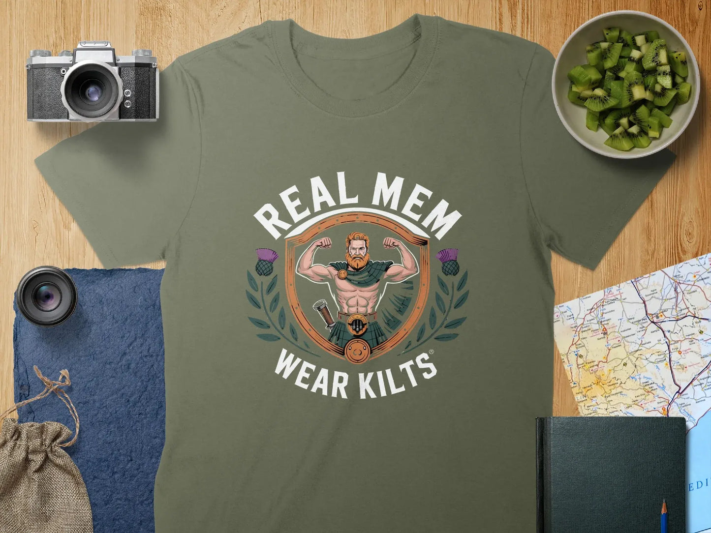 Real Men Wear Kilts Shirt Funny Novelty Garment product type