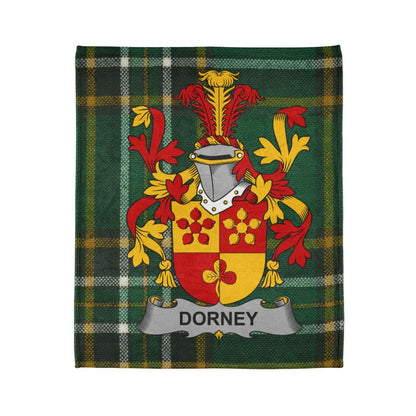 Dorney Family Crest Plaid Pattern Blanket product