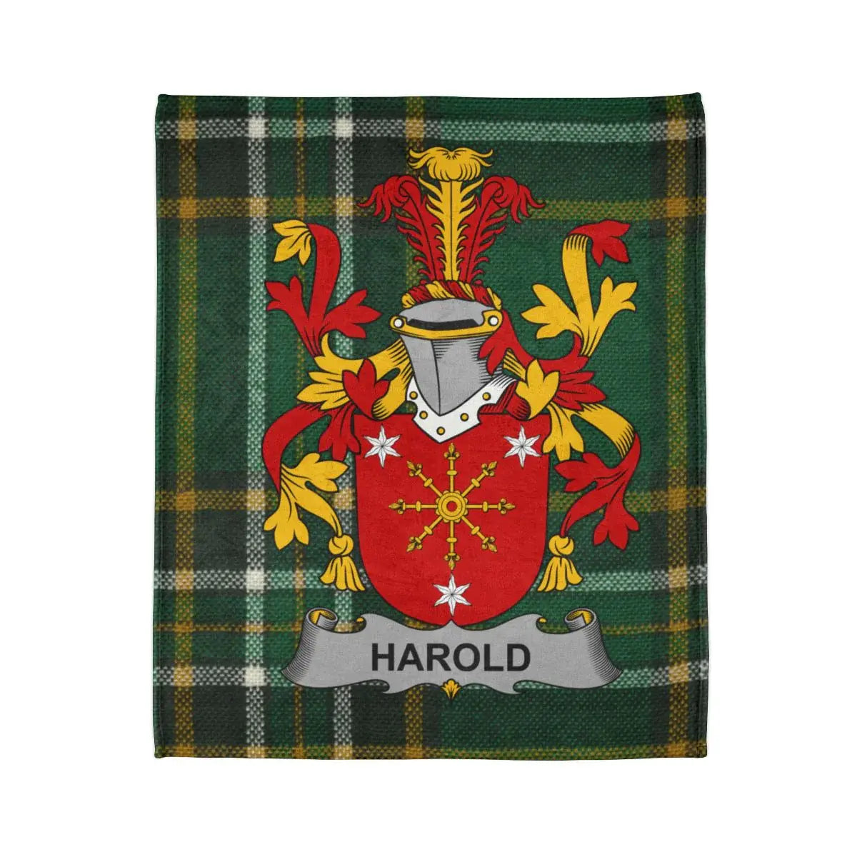 Family Crest Green and Red Heraldic Tapestry product type