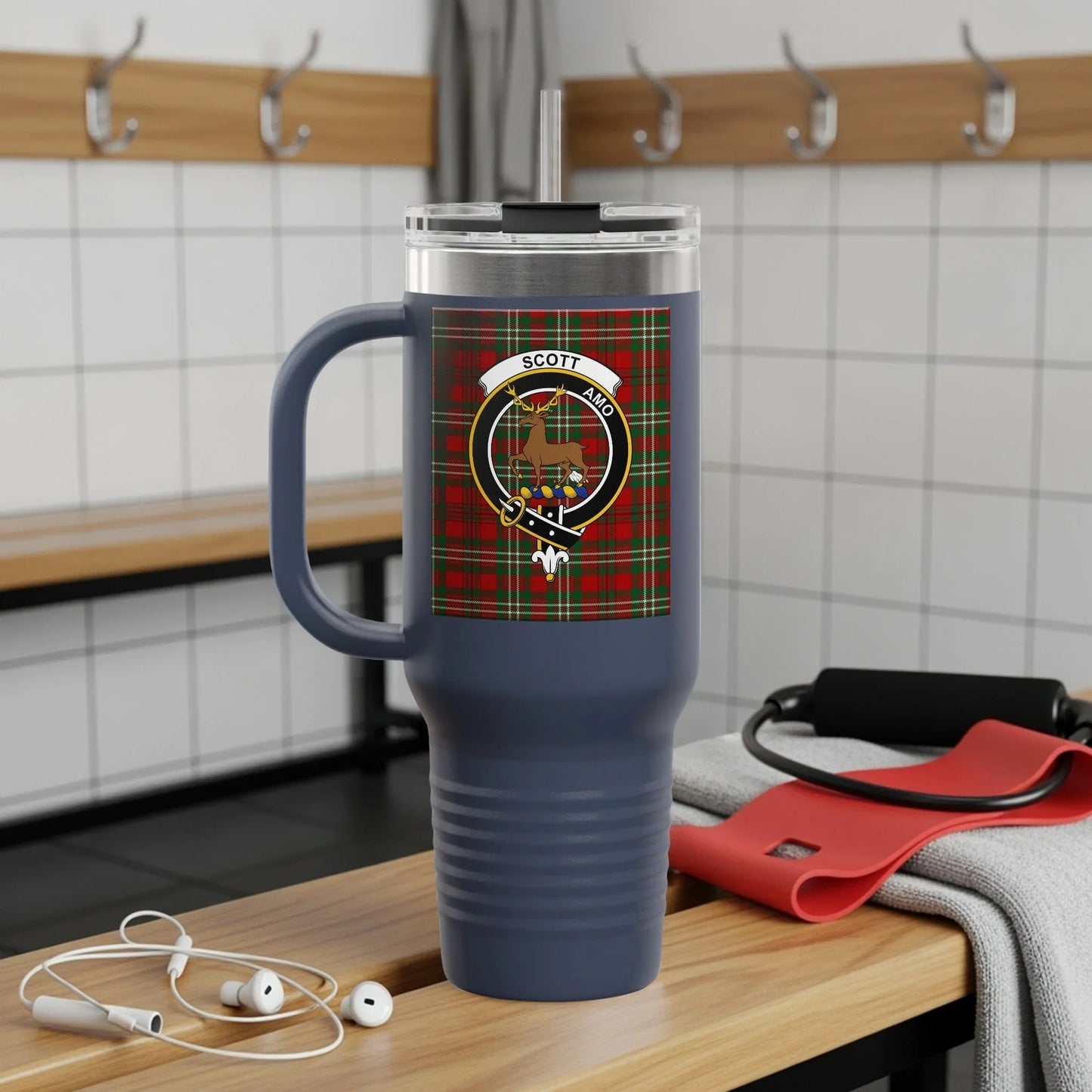 Scott Scottish Clan Crest Travel Mug Insulated product