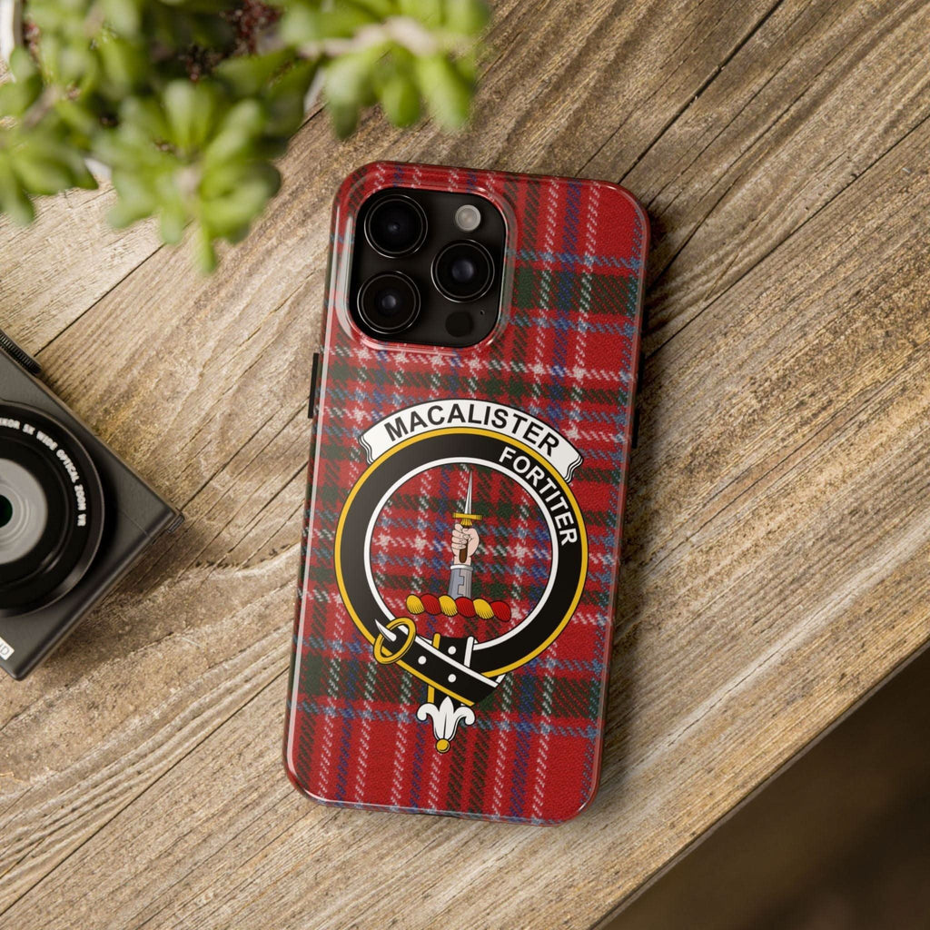 MacAlister Clan Scottish Tartan Cell Phone Case - Celtic Ancestry Gifts
