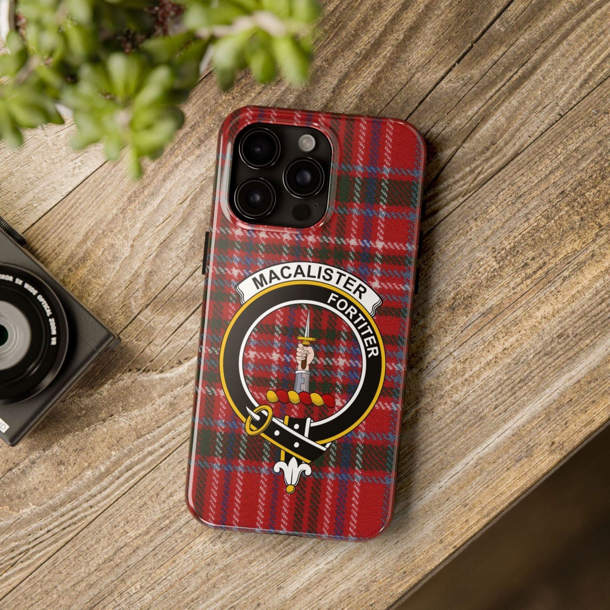 MacAlister Clan Scottish Tartan Cell Phone Case - Celtic Ancestry Gifts