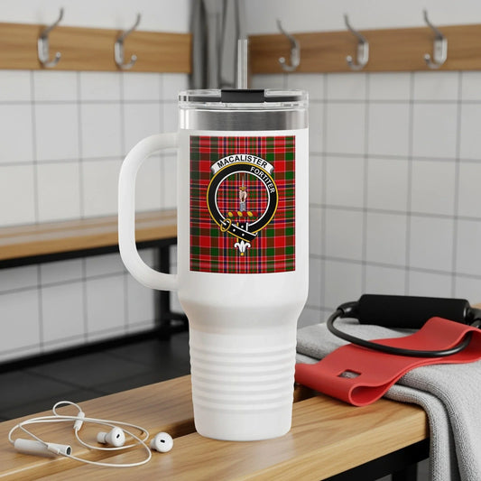 Macalister Tartan Design on Travel Mug product