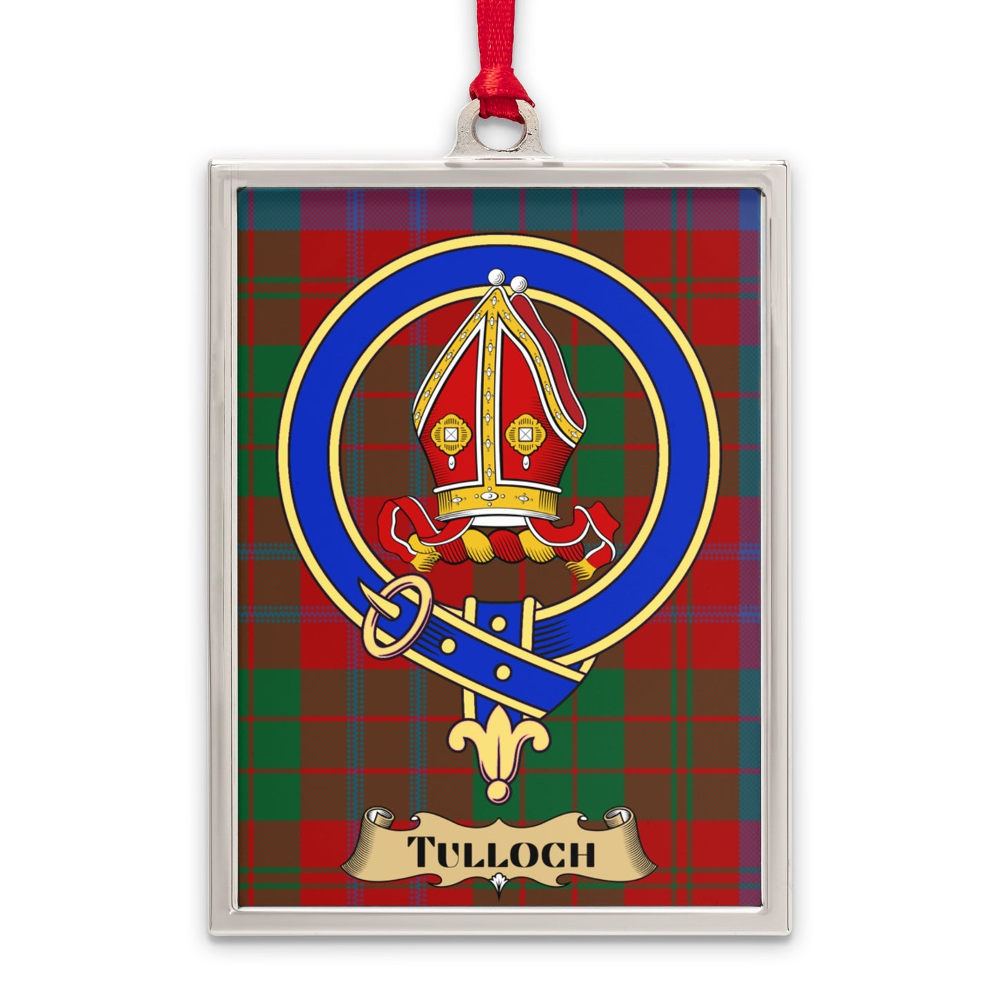 Scottish Clan Tulloch Tartan Crest Badge product type