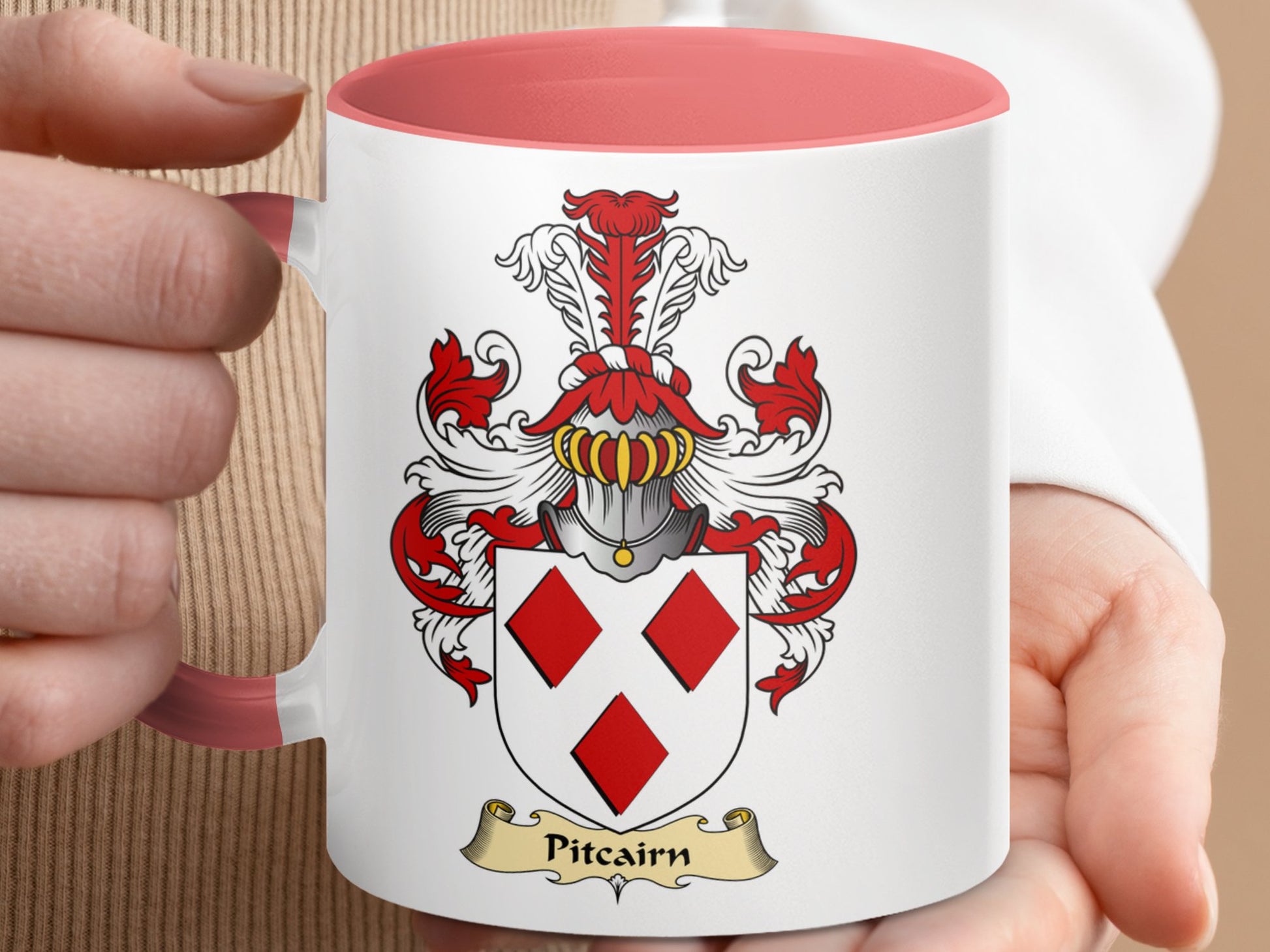 Pitcairn Scottish Clan Family Heritage Crest Mug - Living Stone Gifts