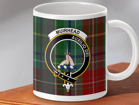 Muirhead Auxilio Dei Clan Emblem Printed Mug product