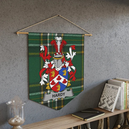 Family Crest with Hardy Name Tapestry product