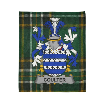 Coulter Family Crest Tartan Background product