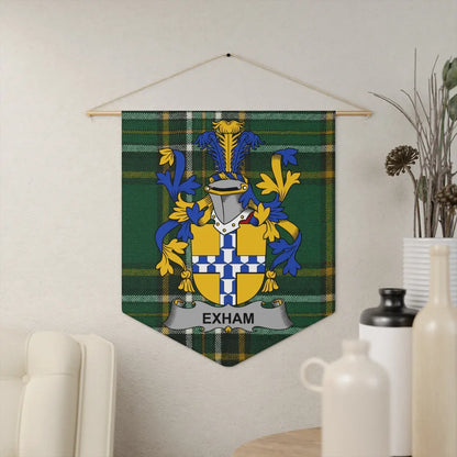 Exham Coat of Arms Wall Hanging Tapestry product type