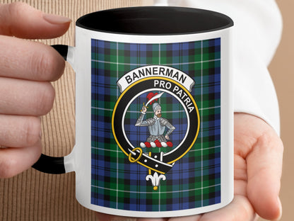 Patriotic Scottish Tartan Bannerman Design Coffee Mug - Living Stone Gifts