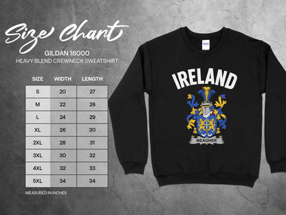 Ireland Meagher Clan Crest Black Sweatshirt product