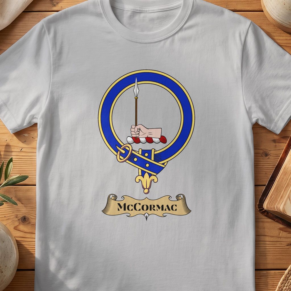 McCormack Scottish clan crest T-shirt in Sport Grey