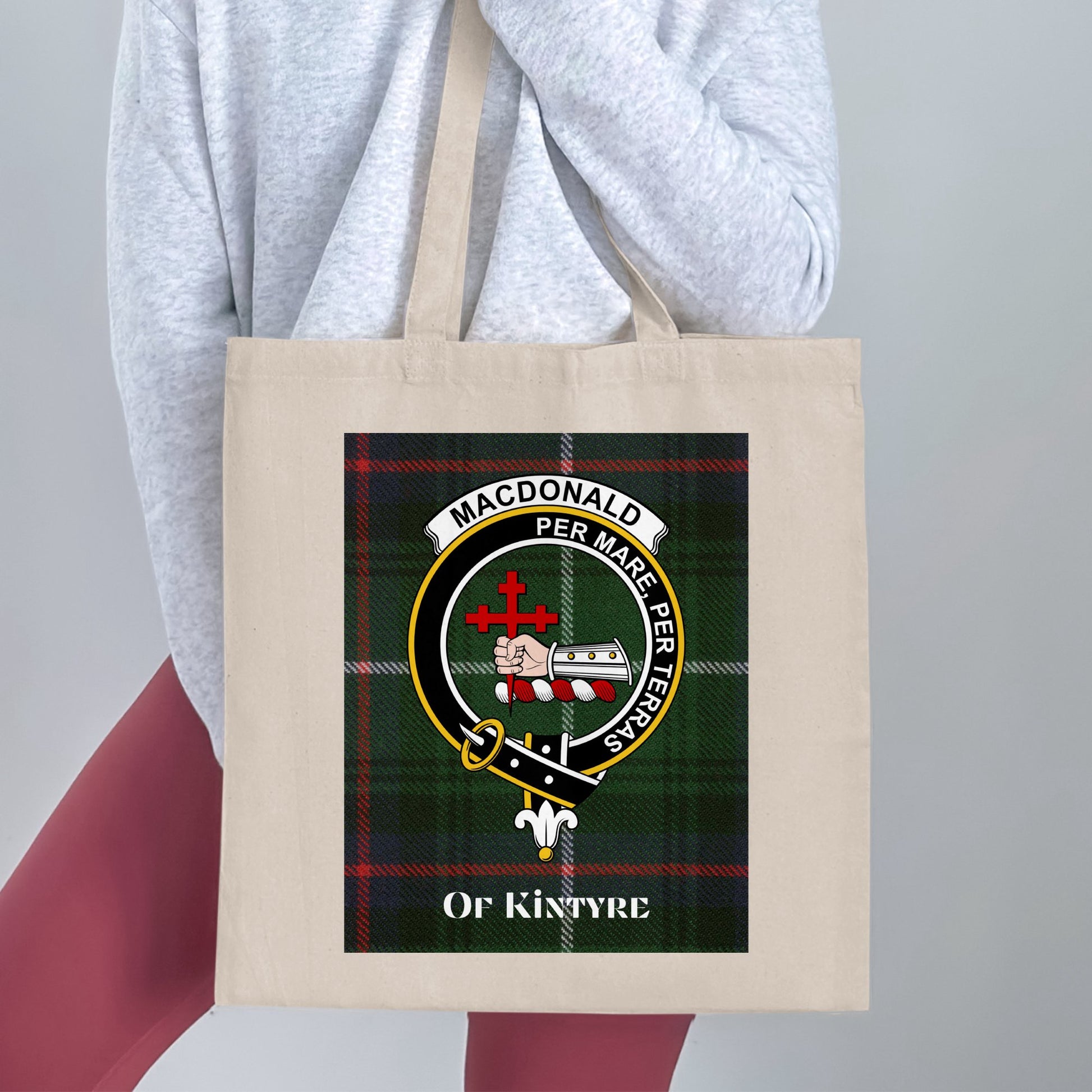 Clan Macdonald Per Mare Per Terras Scottish Tote Bag - Living Stone Gifts