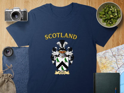 Scotland Peebles Crest Design T-shirt product type