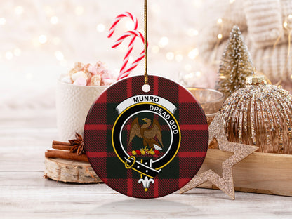 Munro Dread God Tartan Christmas Ornament