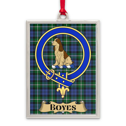 Boyes Clan Tartan Pattern Rectangular Ornament product