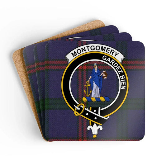 Montgomery Gardez Bien Plaid Cork Coasters product type