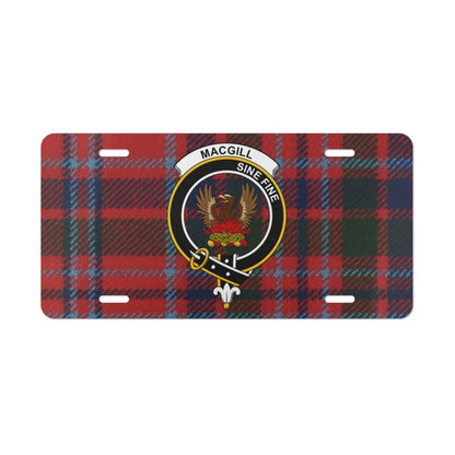 Macgill Sine Fihe Red Tartan License Plate product type