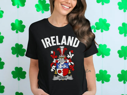 Ireland Henry Family Crest Graphic T-Shirt product type