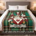 Delap Crest Green Plaid Blanket Fringed Edges product type