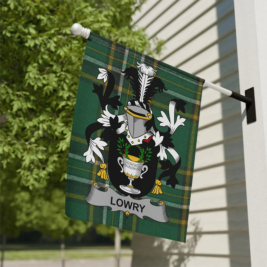 Custom Lowry Family Crest Flag Banner Product