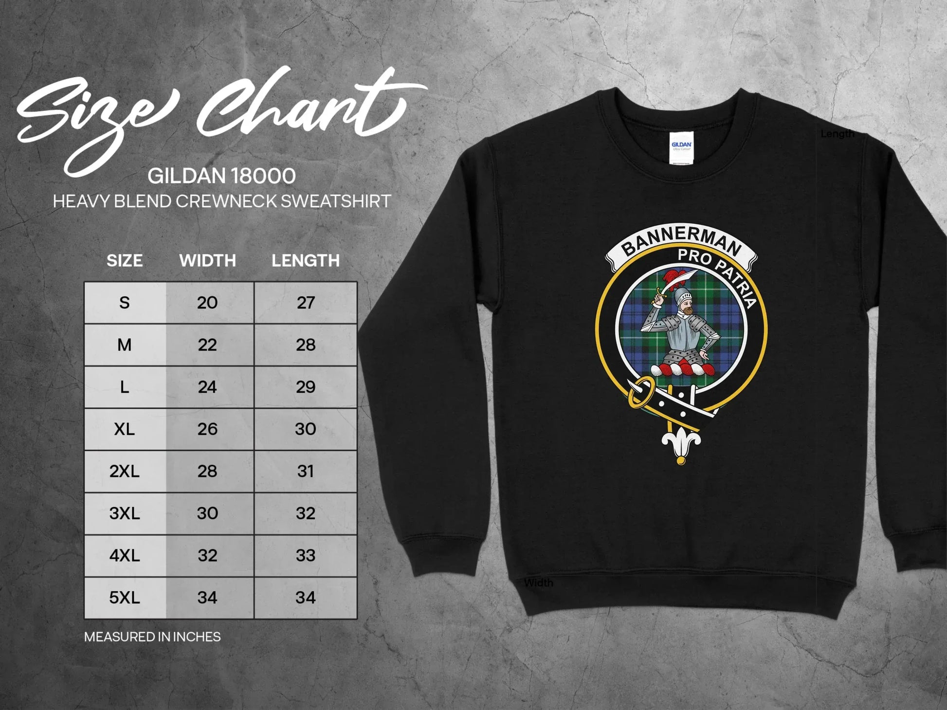 Bannerman Pro Patria Heavy Blend Crewneck Sweatshirt product
