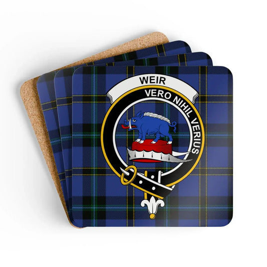 Scottish Clan Weir Coat of Arms Coasters product type