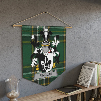 Finglas Family Crest Banner Wall Hanging product