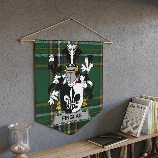 Finglas Family Crest Banner Wall Hanging product