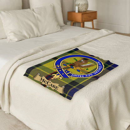 Scottish Clan McCabe Tartan Throw Blanket - Living Stone Gifts